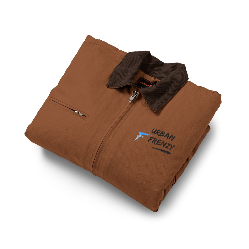 Work Jacket — Embroidered 'Urban Trout' Logo Duck Cloth Jacket
