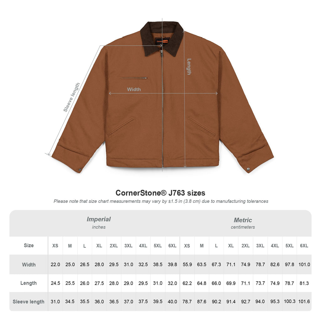 Work Jacket — Embroidered 'Urban Trout' Logo Duck Cloth Jacket