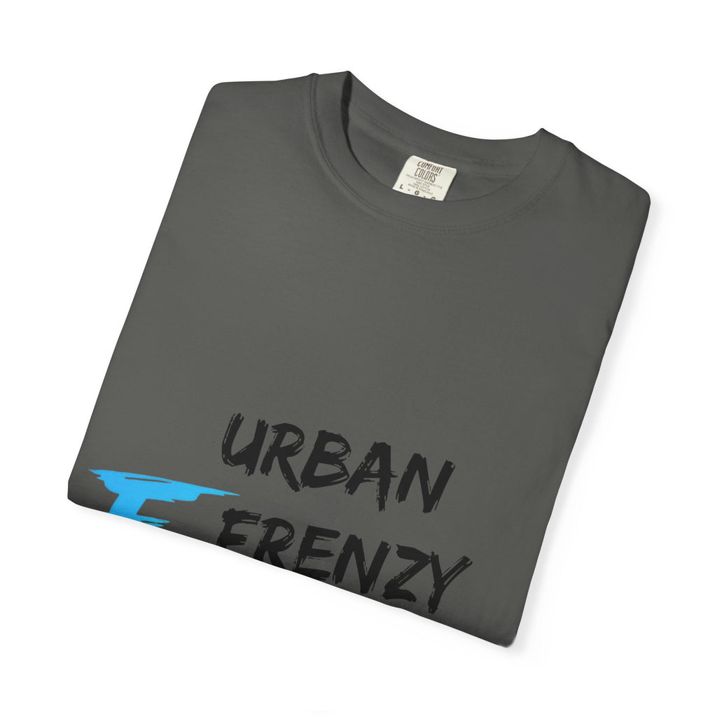 Urban Frenzy Graphic T-Shirt — Brushstroke Logo Streetwear Tee