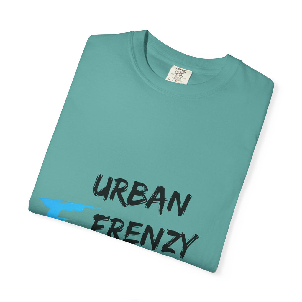 Urban Frenzy Graphic T-Shirt — Brushstroke Logo Streetwear Tee