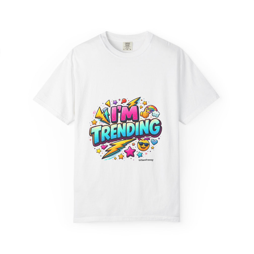 I'm Trending T‑Shirt — Colorful Retro Emoji Graphic Tee