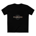Fearless Tee — Graphic Motivational T‑Shirt with Distressed Globe Design