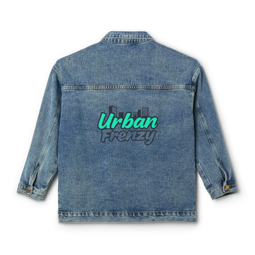 Denim Jacket — 'Urban Frenzy' Retro Script Back Print