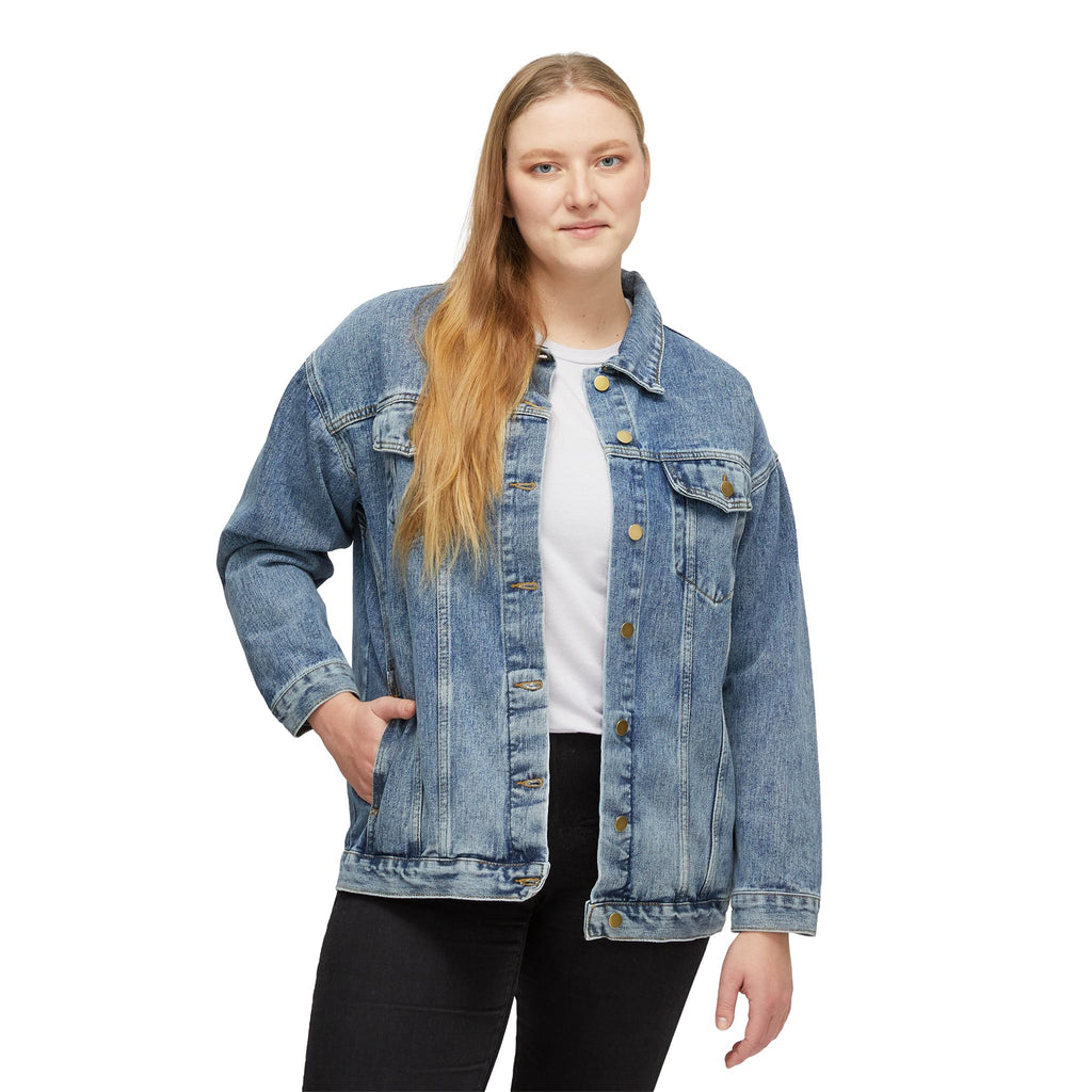 Denim Jacket — 'Urban Frenzy' Retro Script Back Print