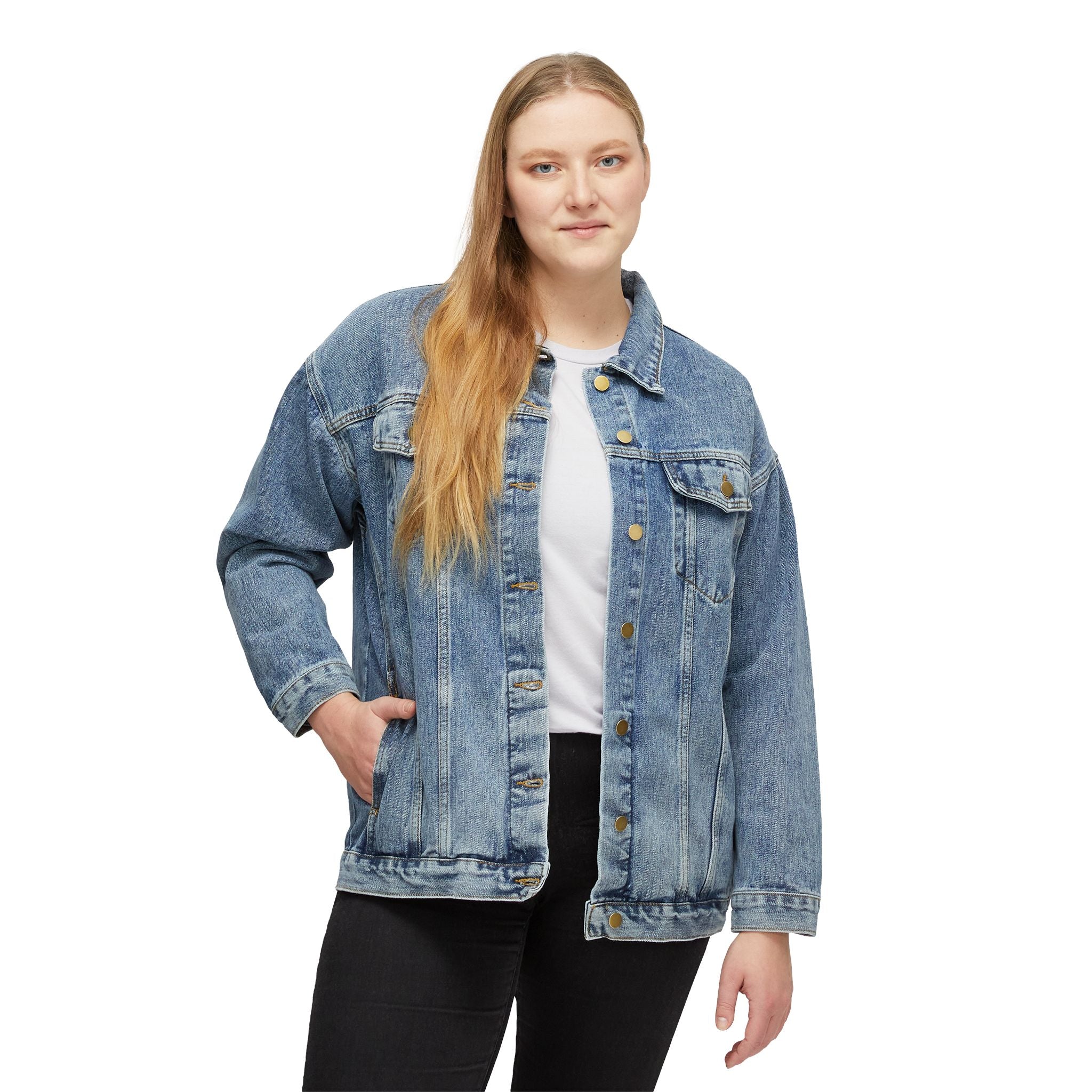 Denim Jacket — 'Urban Frenzy' Retro Script Back Print