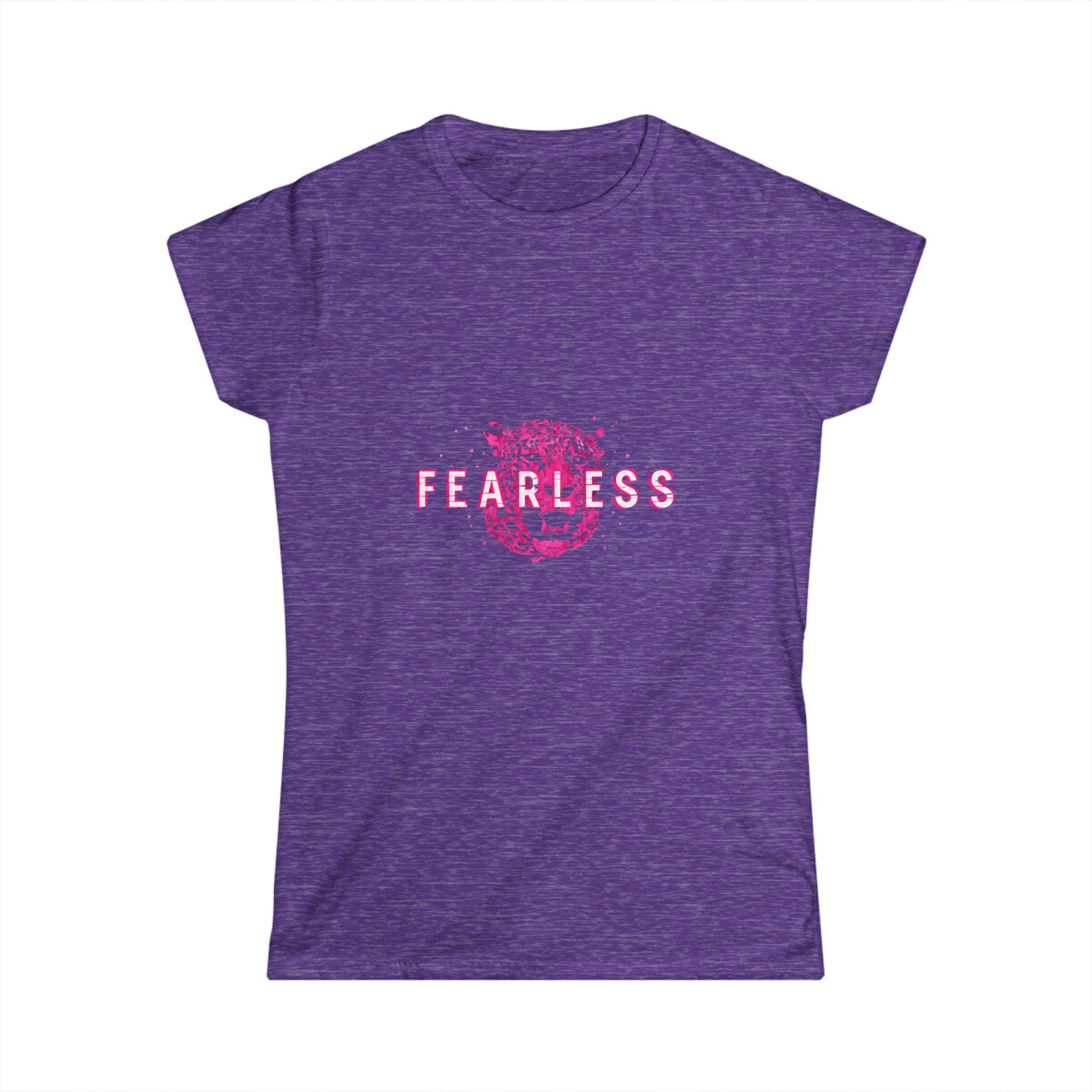 Fearless Lion Women's Tee — Pink Floral Lion Graphic Shirt