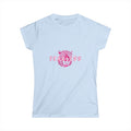 Fearless Lion Women's Tee — Pink Floral Lion Graphic Shirt