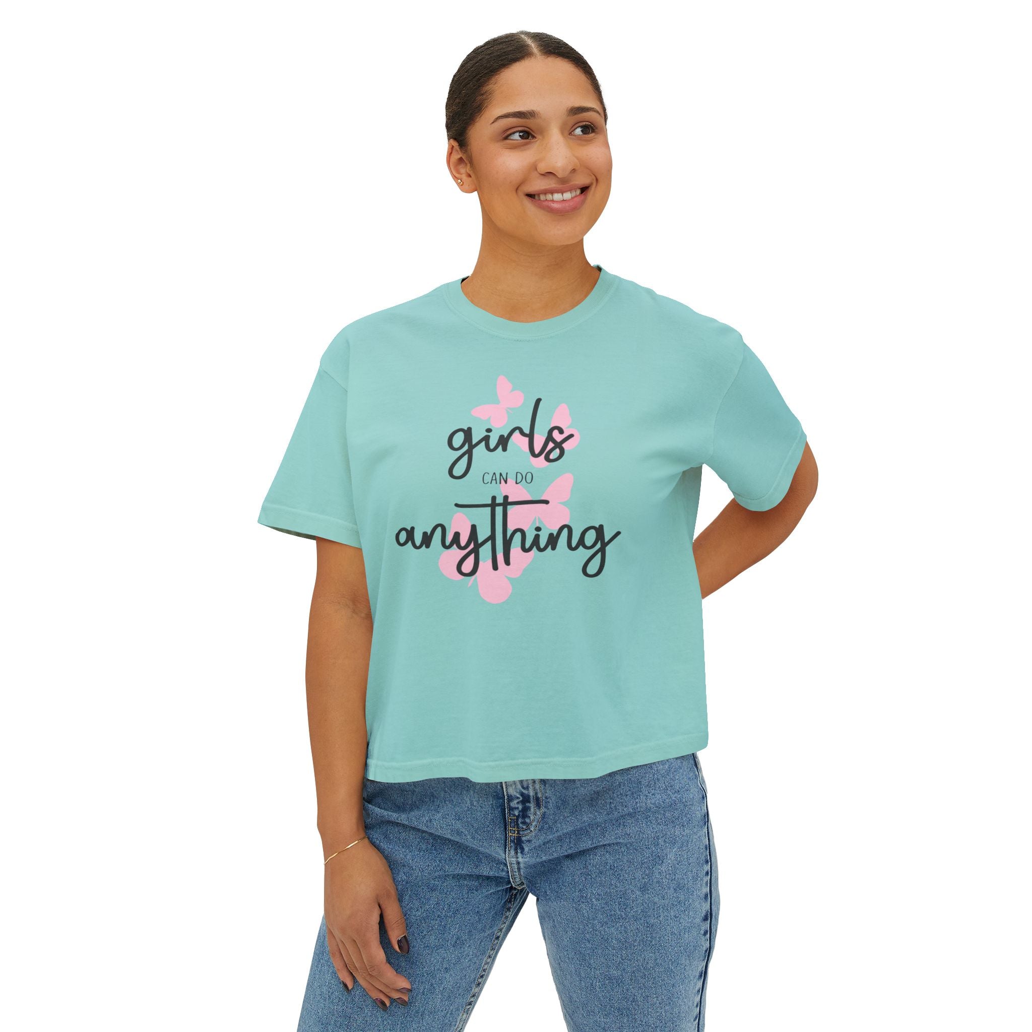 Girls Can Do Anything Boxy Tee
