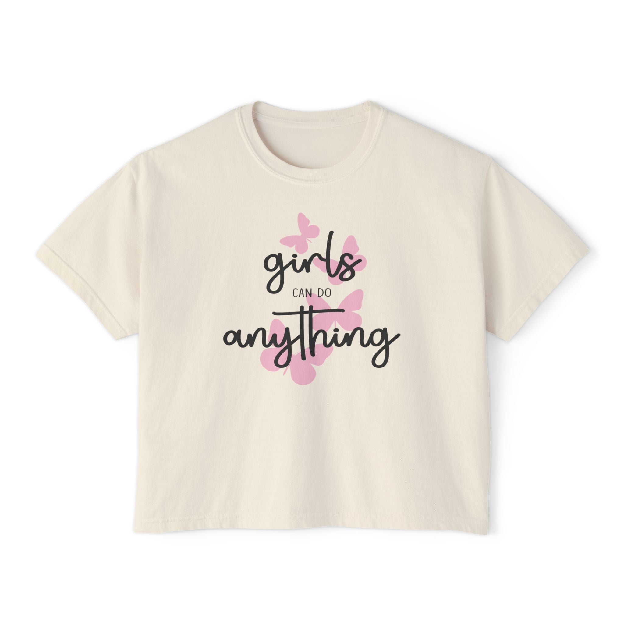 Girls Can Do Anything Boxy Tee