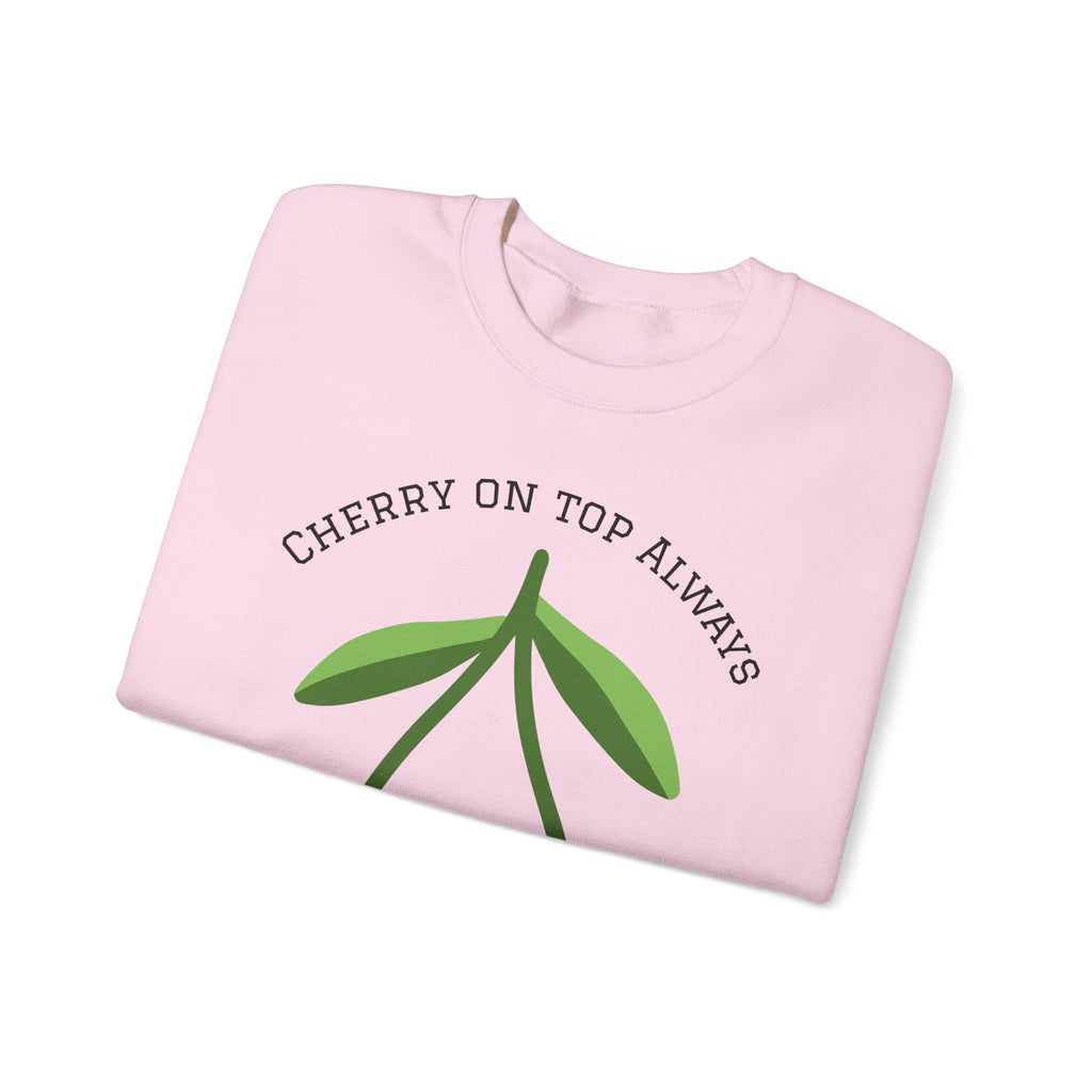 Cherry Graphic Sweatshirt — Cute Retro Fruit Crewneck for Women & Men