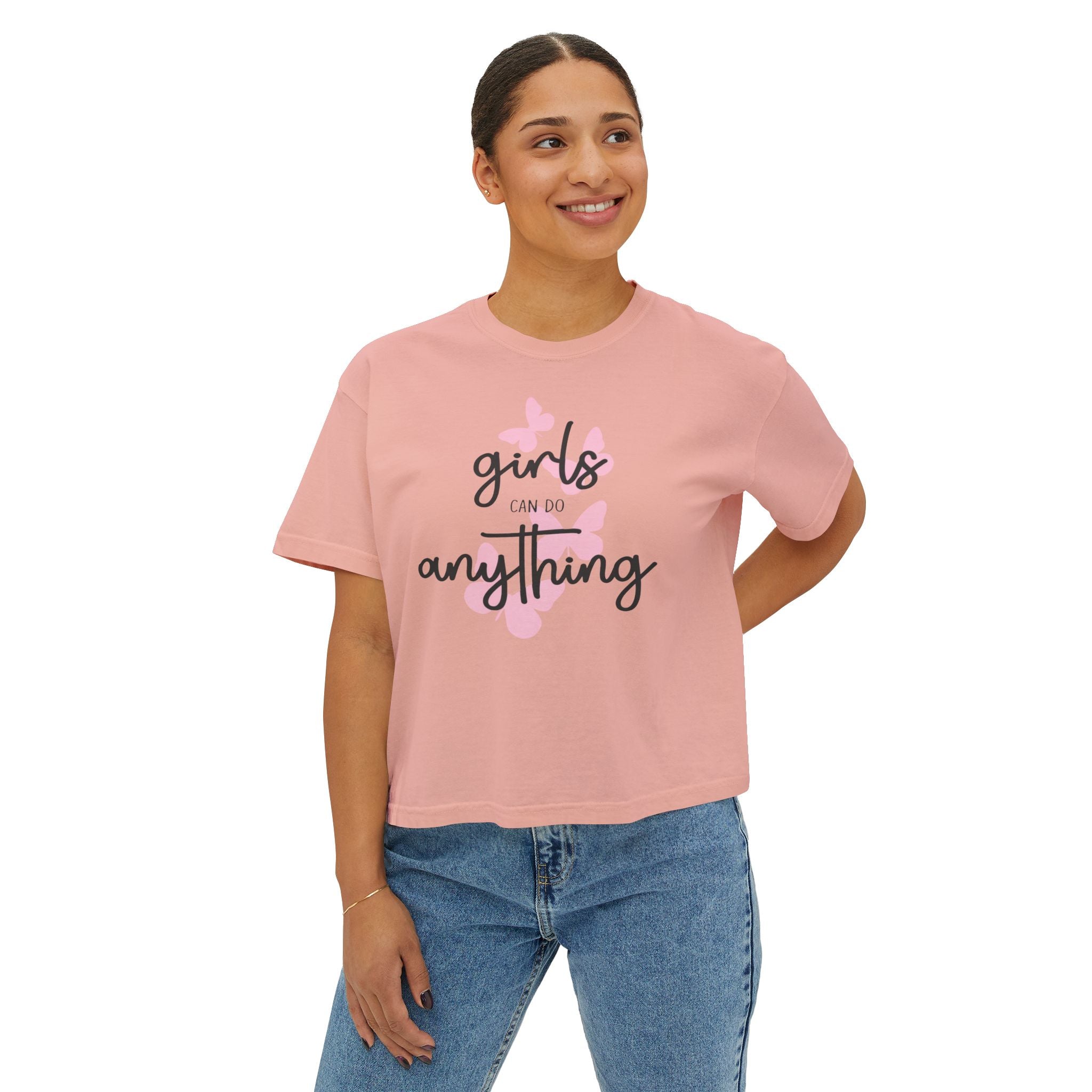Girls Can Do Anything Boxy Tee