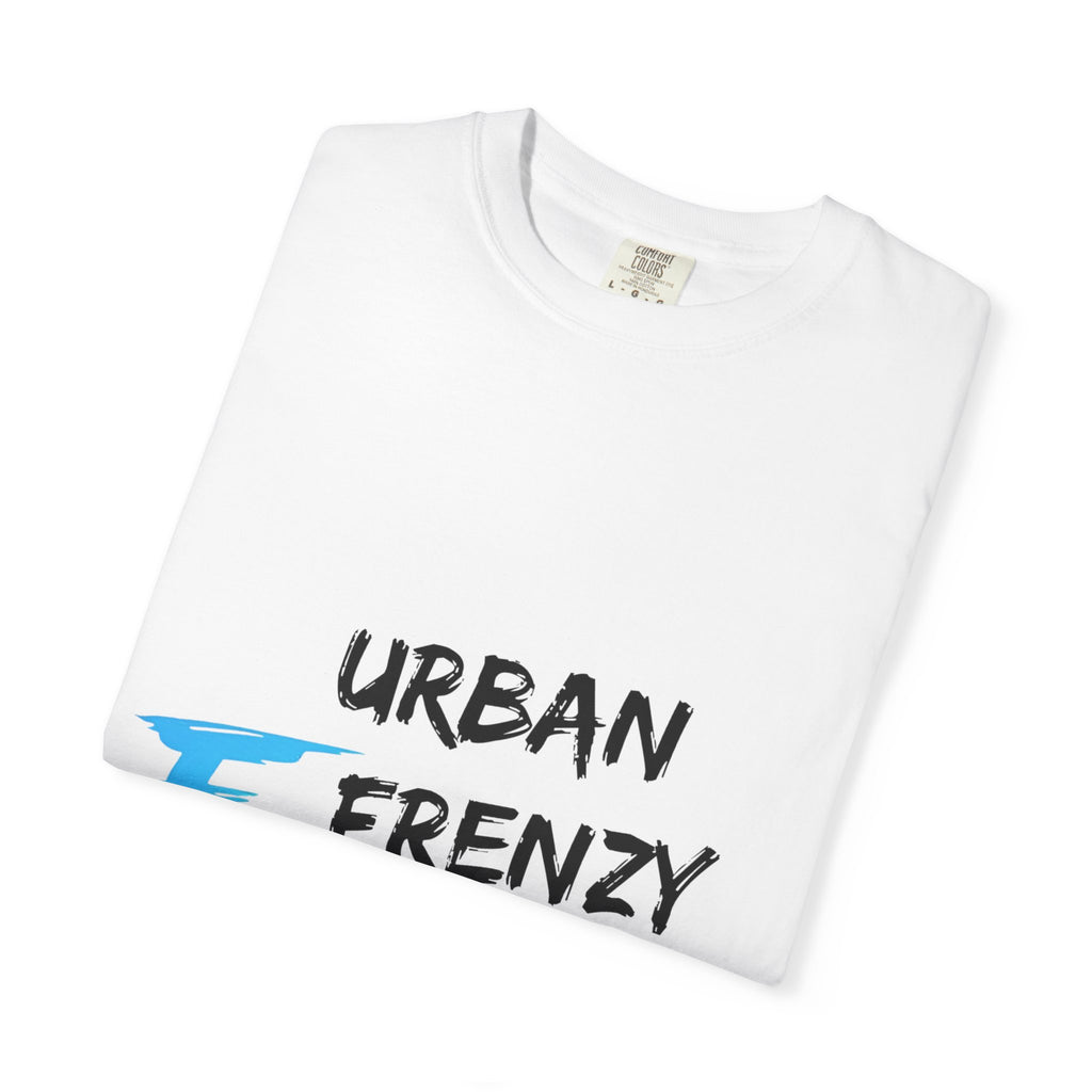 Urban Frenzy Graphic T-Shirt — Brushstroke Logo Streetwear Tee