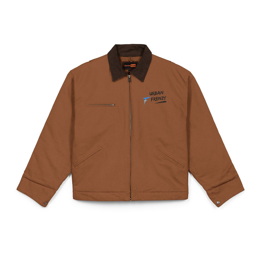 Work Jacket — Embroidered 'Urban Trout' Logo Duck Cloth Jacket