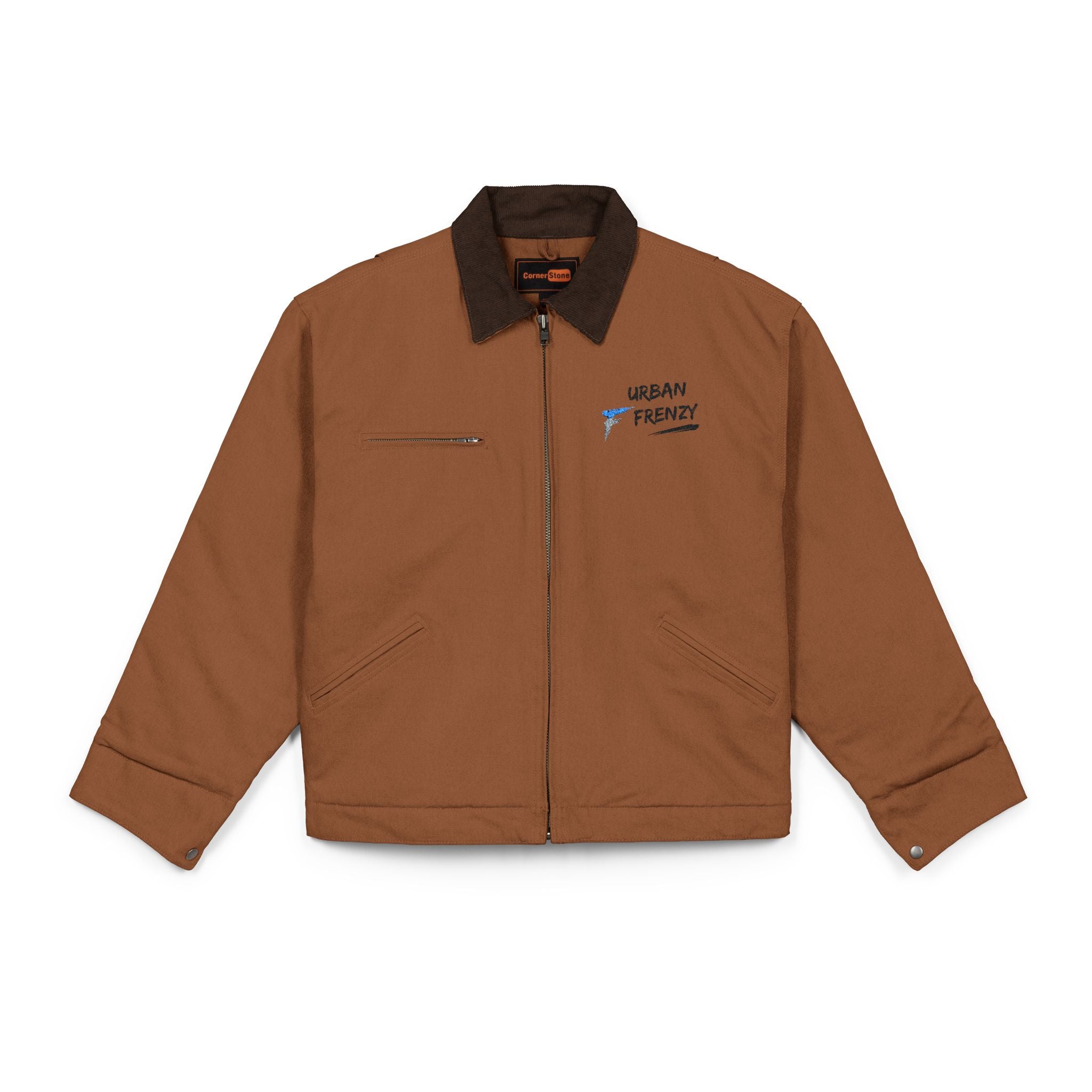 Work Jacket — Embroidered 'Urban Trout' Logo Duck Cloth Jacket