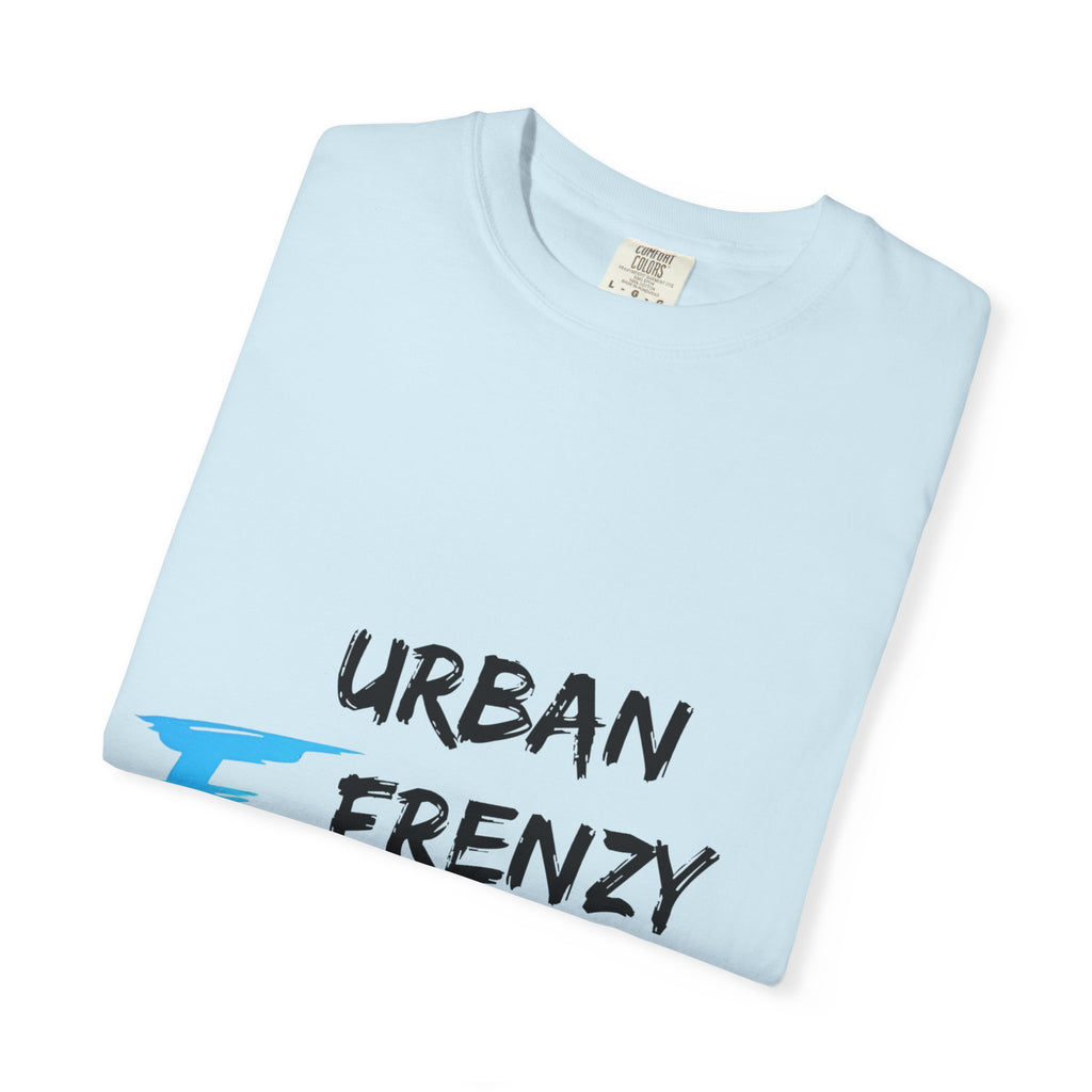 Urban Frenzy Graphic T-Shirt — Brushstroke Logo Streetwear Tee
